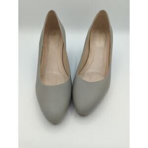 Cole Hann Gray Slip-on Wedge Close Toes Heel Size 9b